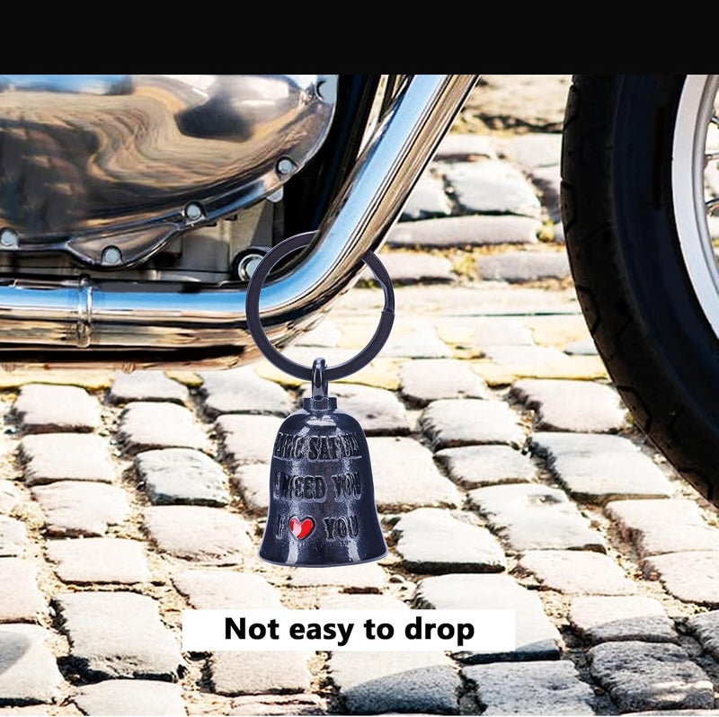 CYZBTBl Motorcycle for Bells - Motorcycle Angel Bell for Men Women,Bell Biker Accessory,Guard Riding Safety - Image 3